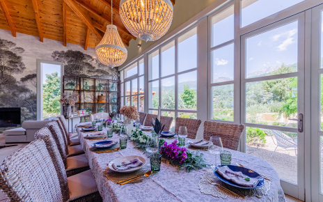 Las vistas desde el comedor son espectaculares